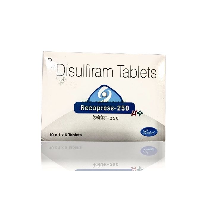 【双硫仑,Disulfiram,Recopress】说明书_代购价格_印度直邮-印度全球药房