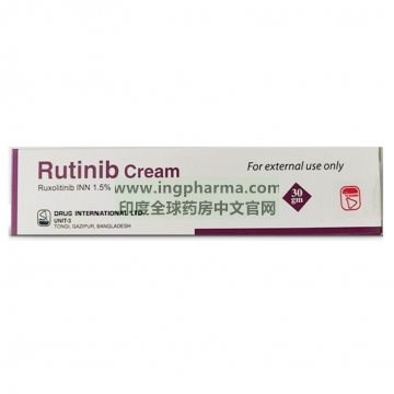 芦可替尼乳膏,卢可替尼乳膏,鲁索替尼软膏,ruxolitinib cream,Rutinib